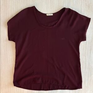 Lush burgundy blouse, size small